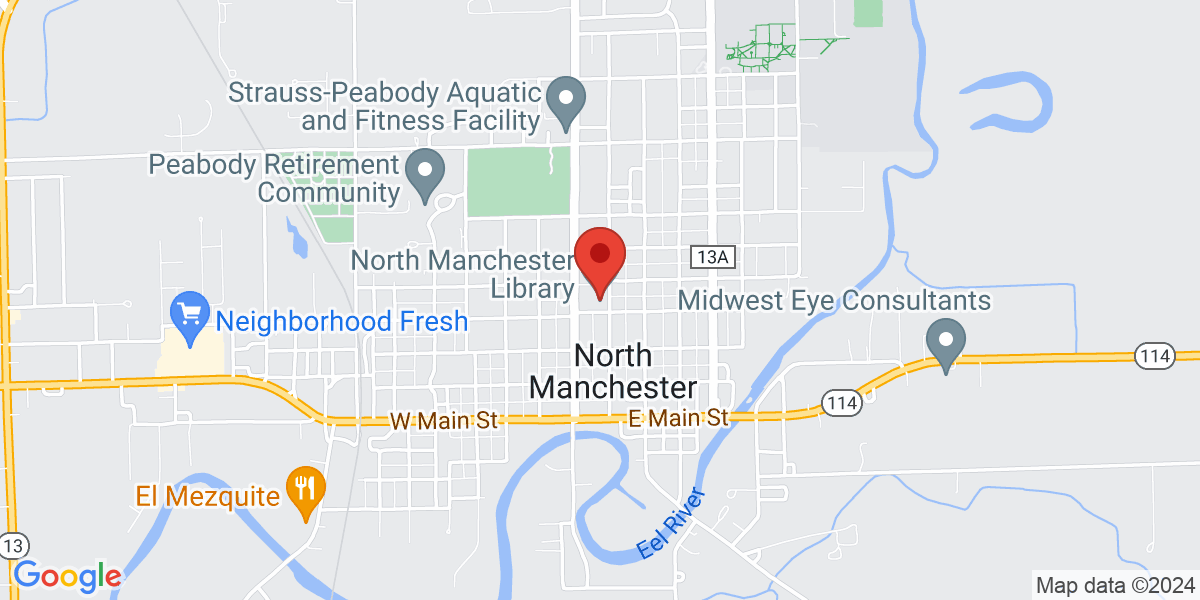 Map of North Manchester Public Library